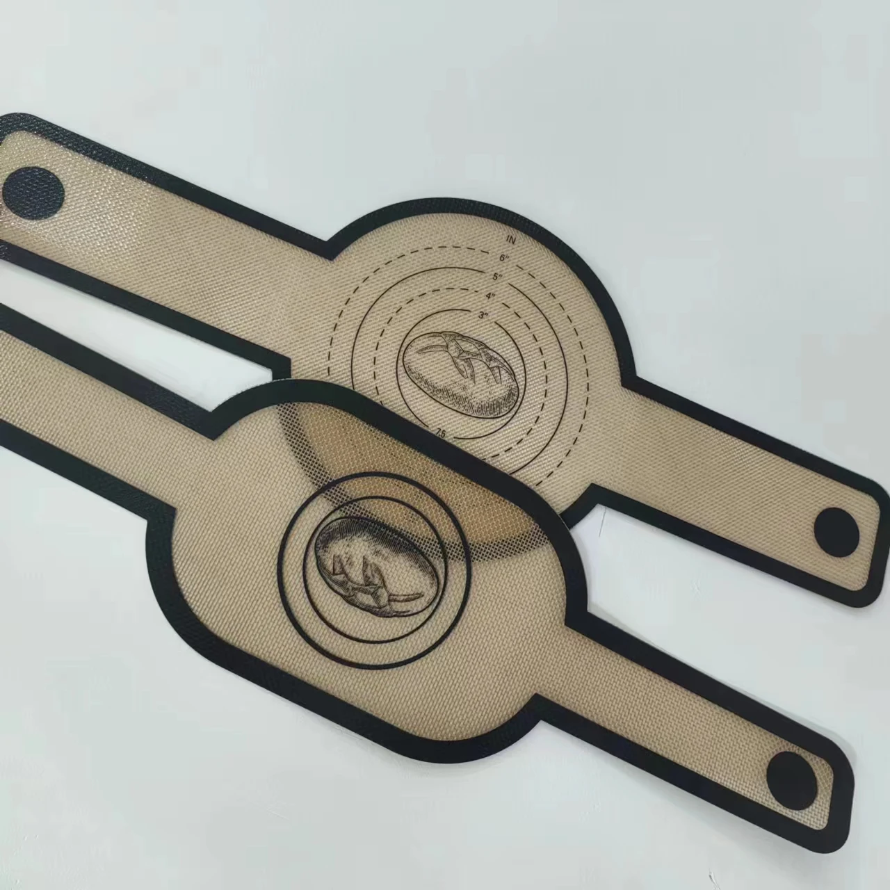 2024 Hot sell 0.7mm thick Silicone Bread Sling Factory Direct Customized Food Grade Air Fryer Mat