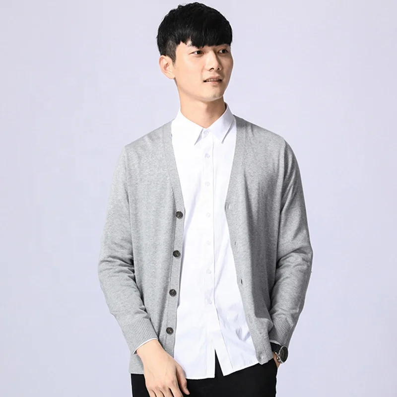 2021 New Style Fall Slim Knitwear Casual Trendy Sweater Coat Plus Size 3XL Men Cardigan Sweater