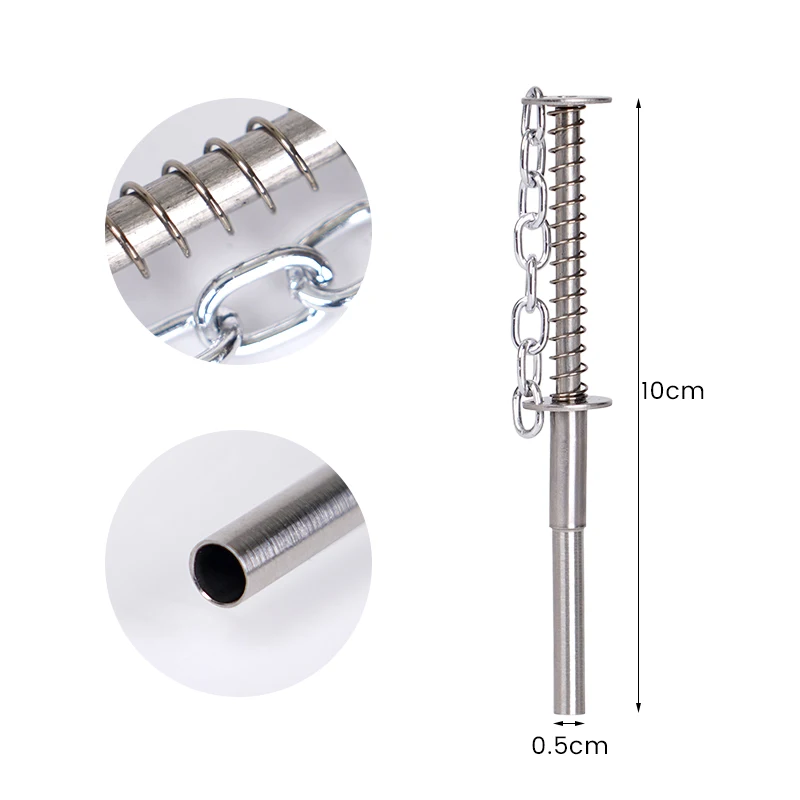 Beekeeping tool Bee pollinator stick Pollen Grip Stainless Steel Spring Presses Bee Pollen Aspirator Collector