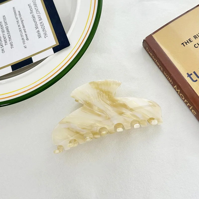 Dowell French Retro Style Fish Tail Shape Acetate Hair Claw