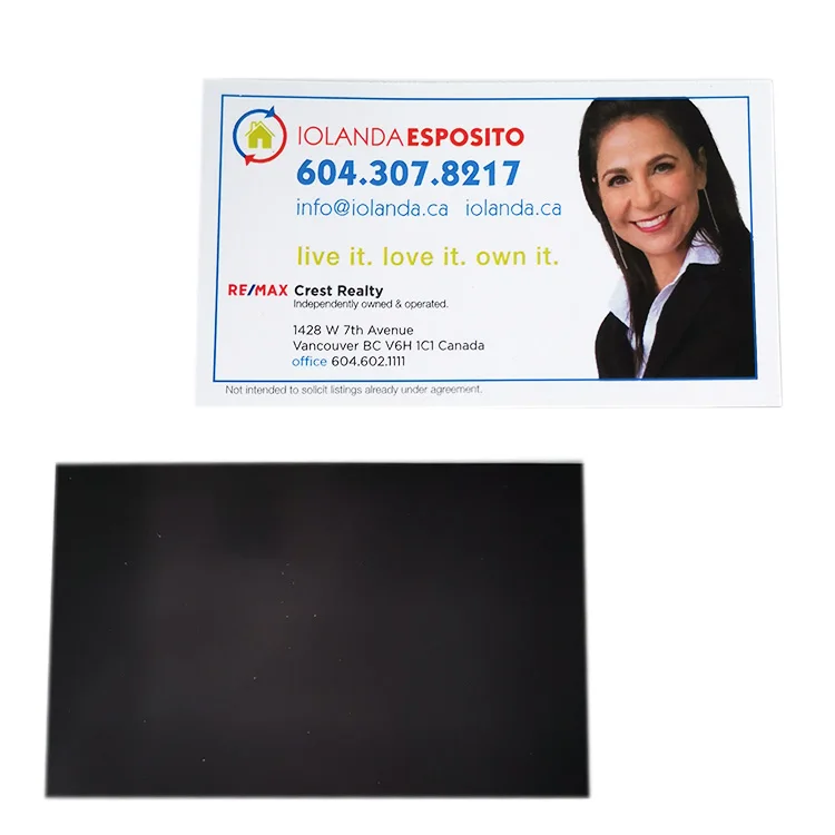 Real estate giveaway postcard fridge magnet