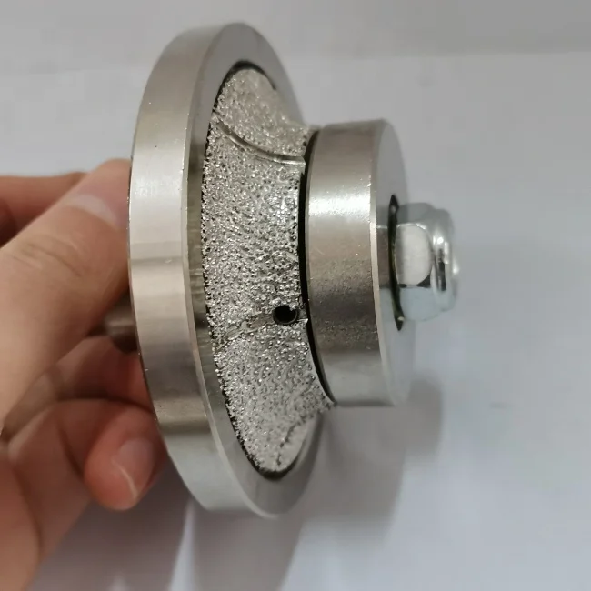 Деми Bullnose B20 ваккун паяный Алмазный Ручной Профиль профиль колеса для мрамора и гранита камня кварца окантовкой