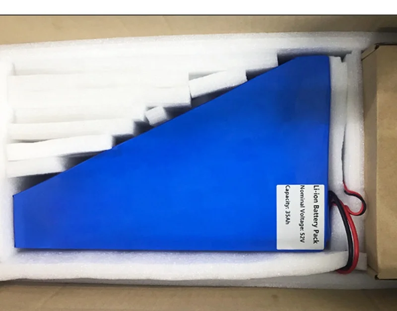 52V 15.6Ah 18.2Ah 20.8Ah 23.4Ah 26Ah 30Ah 35Ah 18650 14S Triangle Rechargeable Lithium Ion Battery Pack for Ebike Scooter