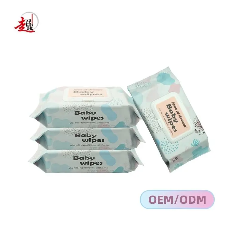 Custom Logo OEM Household facial towelettes Custom Sanitzing Bamboo Non Alcohol Baby Wet Wipes