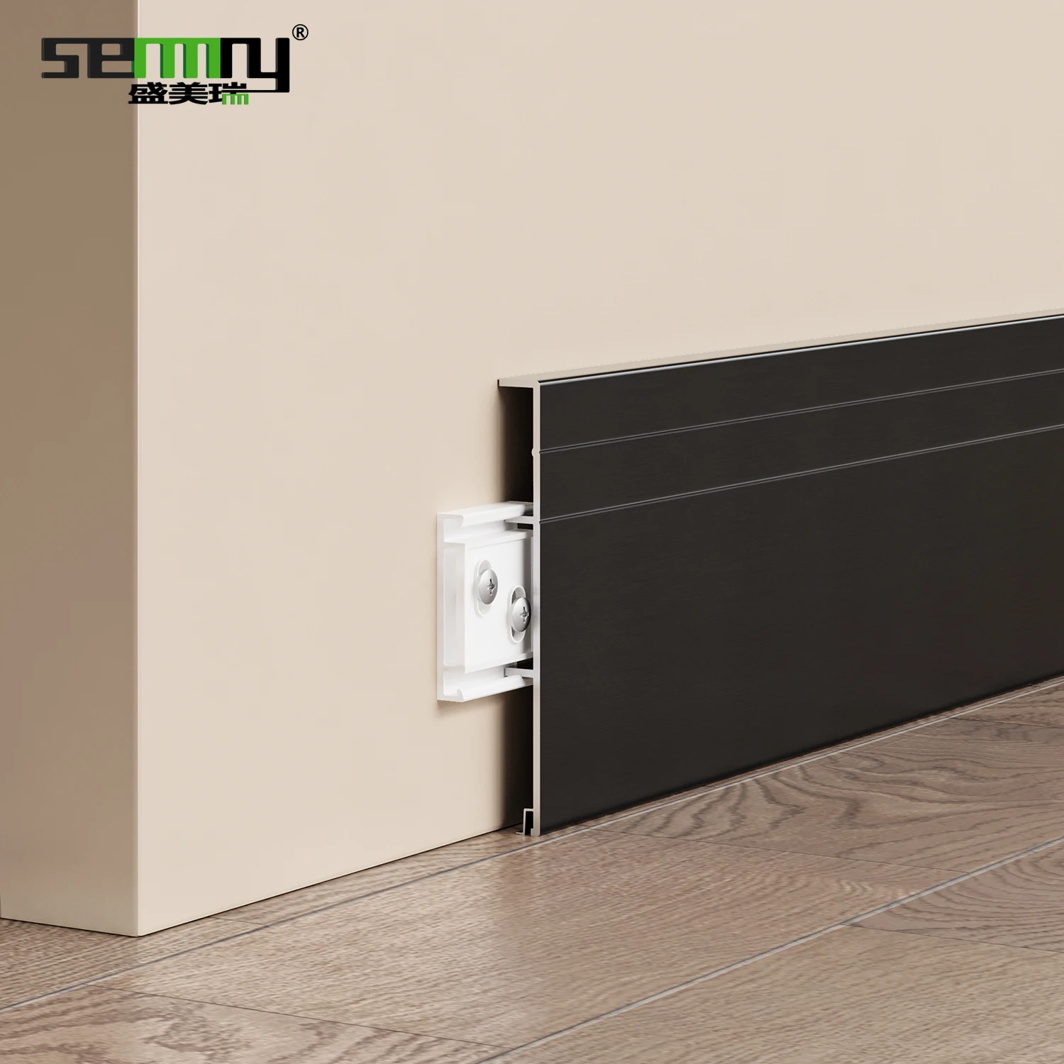 Hot sale metal decorative aluminium profile wall corner guards black aluminium floor skirting boards