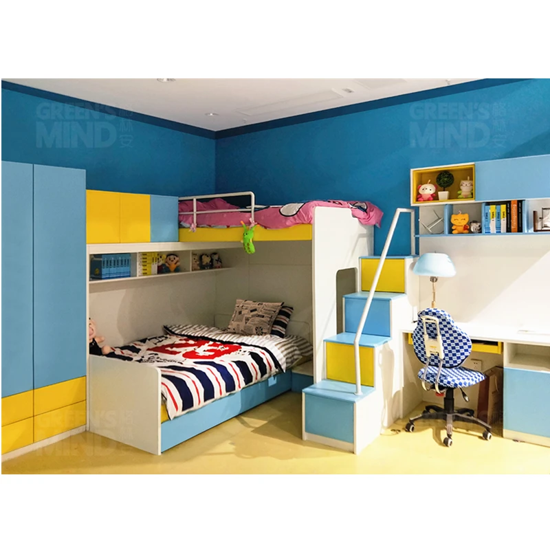 
Lowest Price Kids Bedroom Furniture Solid Wood bunk bed Children Bunk Bed for Kids. 