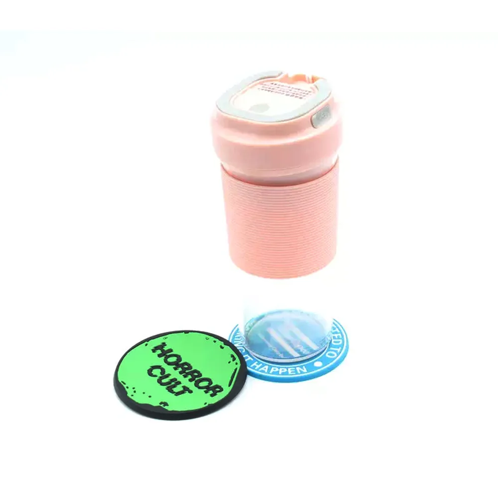 Custom Coaster Logo Promotional Round Silicone Coaster For Drink Cup Mat Soft Resin PVC Rubber toyota kawaii Coaster Bar Beer