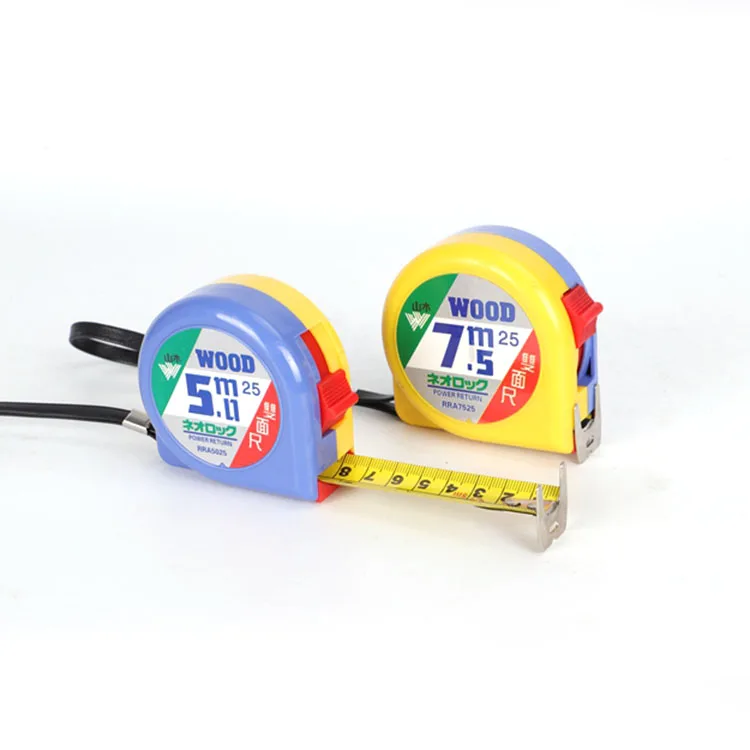 Professional Two Scale Inch 25ft 5.5m 7.5m 8m ABS Measuring Tools Magnetic Tape Measures