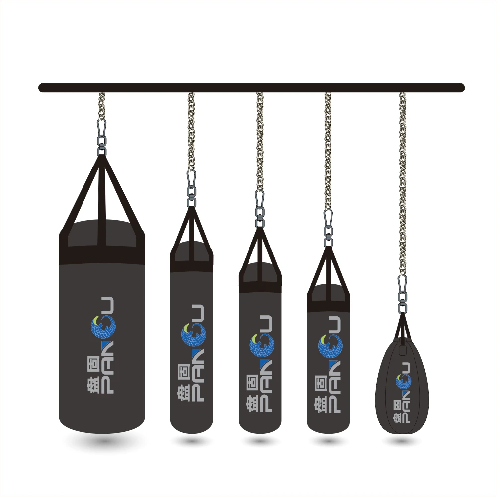 Boxing Sandbag Hanging Durable Pu Leather Edton Sandbag Pear Shaped New Boxing Sandbag for Fitness