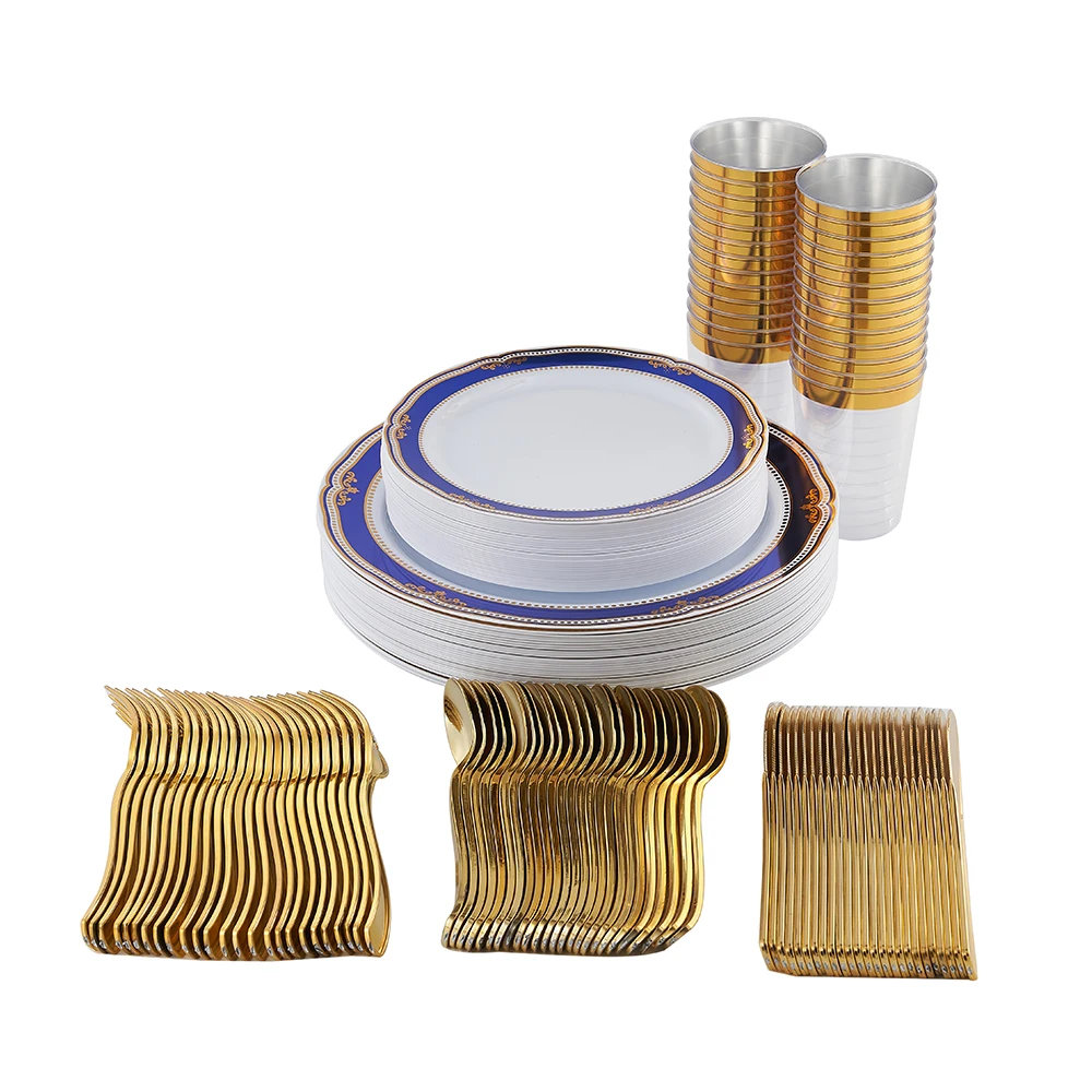 Посуда, наборы одноразовых тарелок, 50 шт., 7,5 дюйма, 50 шт., 10,25 дюйма