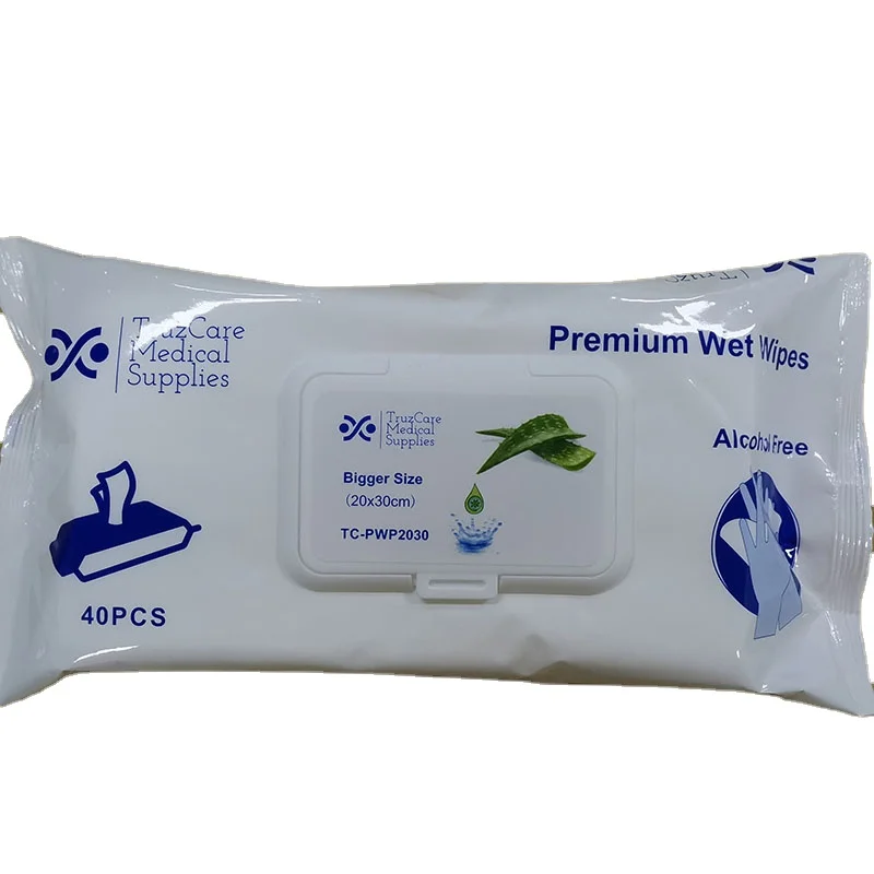 Hot-sale Wet chlorhexidine towels bed bath wipes for elderly