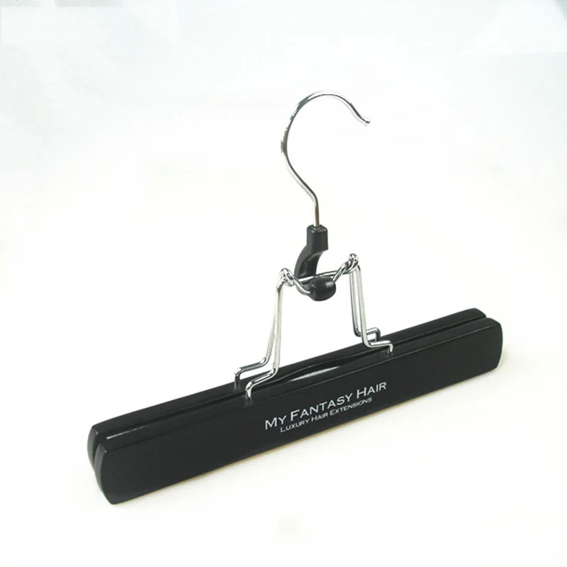 New customized high-end high-quality wooden luxury hair extension wig bag storage hanger