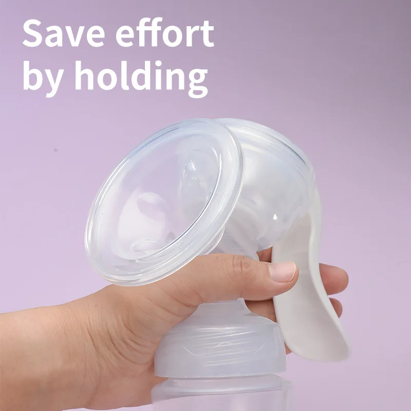 Adjustable Manual Breast Pump Food Grade Hand Pump for Breastfeeding With 120ML Baby Feeding Bottle