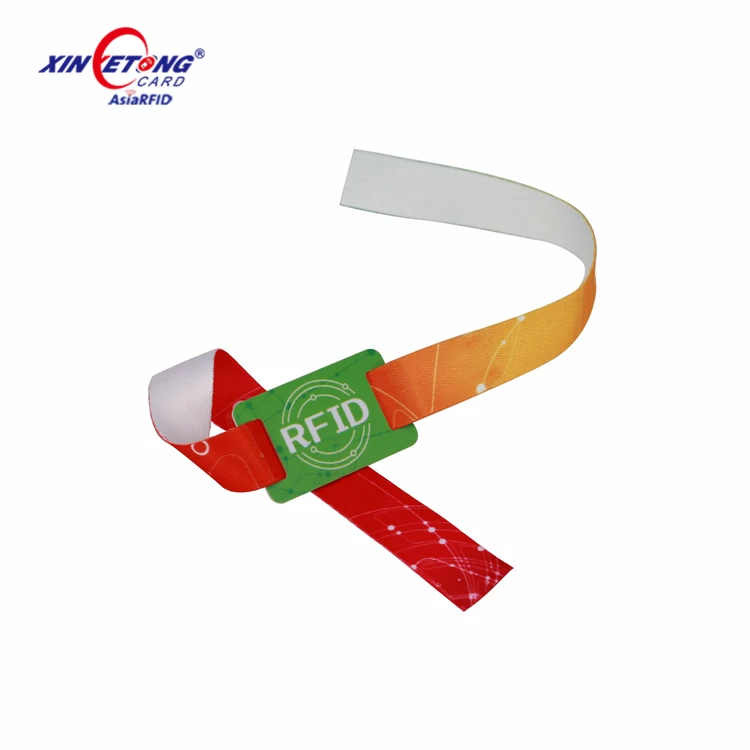 Soft Fabric Lanyard Bracelet Wristband RFID Smart NFC Chip 13.56mhz for Public Access Control/Payment
