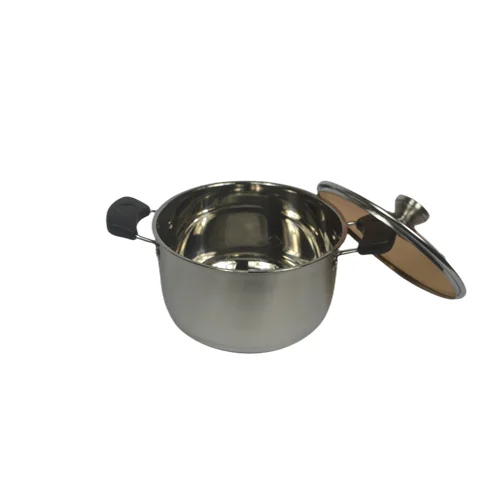 Hot sale Cookware soup & stock pots stainless steel kitchen cooking Soup pot with glass lid