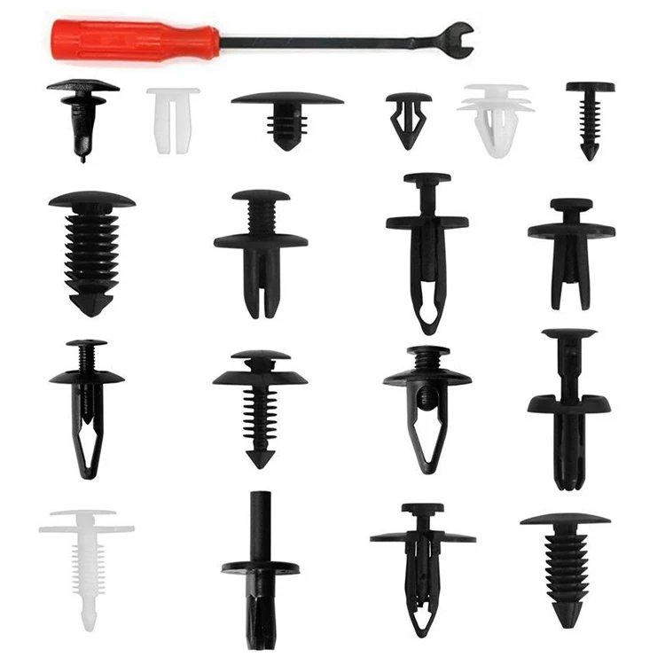 high quality 435 pcs auto universal plastic bumper body car push  retainer rivets floor  mat door  clips fasteners kit trim
