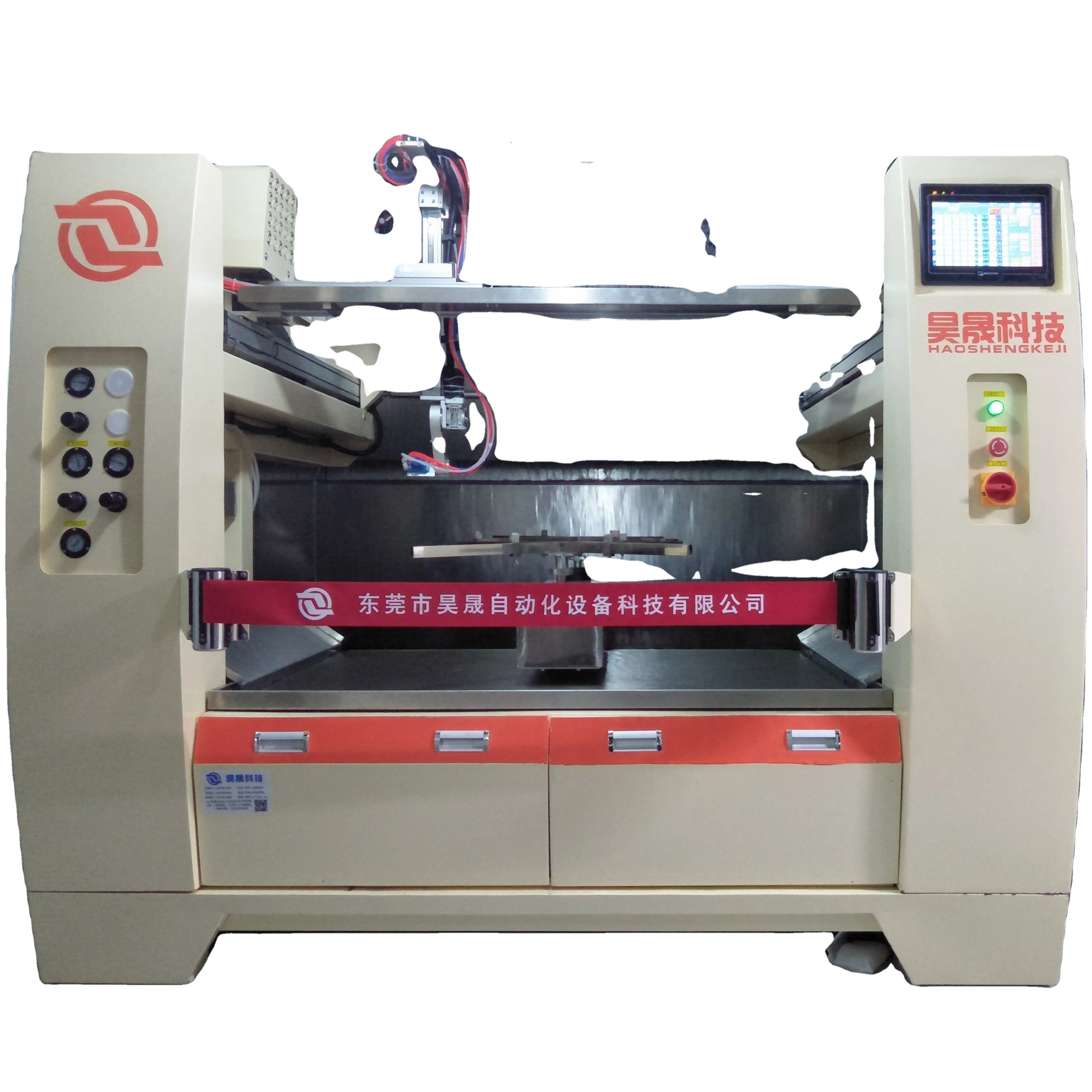 China industrial 5-Axis Automatic metal Spray Painting coating machinery for wooden door or car outer handle machine