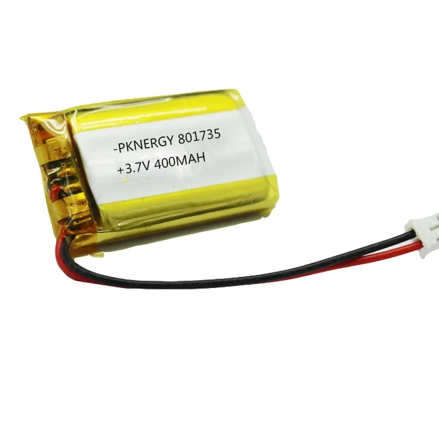 Lipo 801735 3 7 V 400mAh перезаряжаемая батарея для телекоммуникации