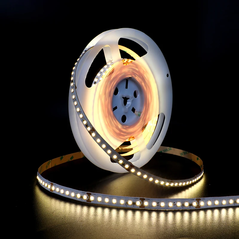 Factory Price Warm White Led Strip Light SMD 2835 Light Strips 140 leds 5M DC 24V LED Tape Light Custom IP20 IP68 IP69