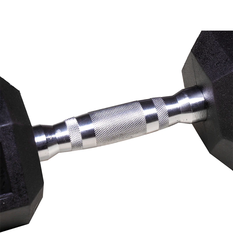 wholesale support custom gym workout Fitness Training durable cast Iron rubber hex dumbbell