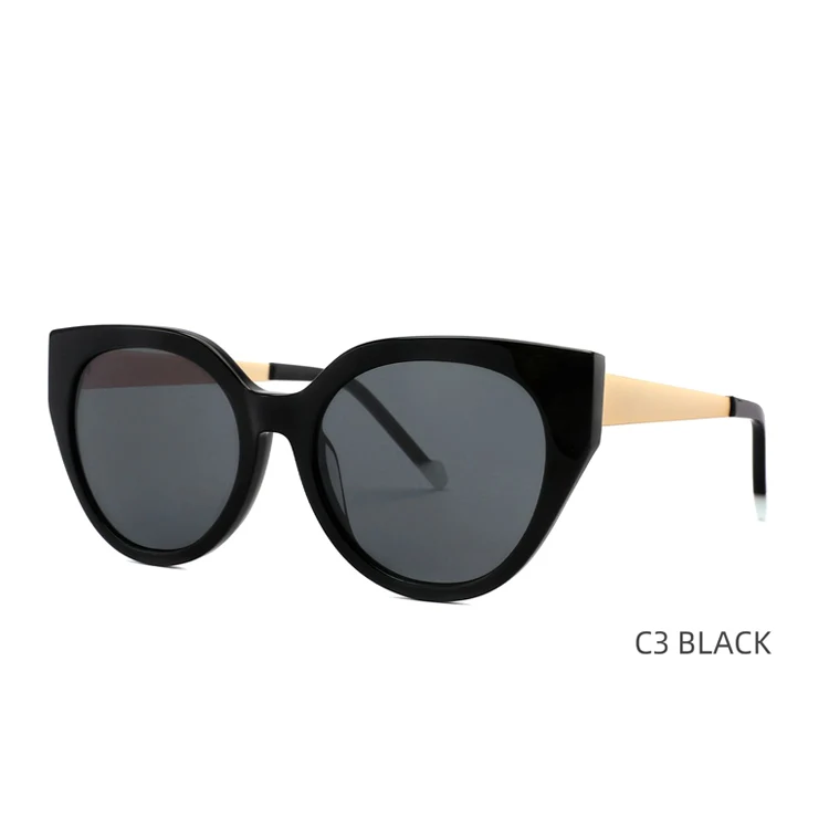 Hot Sell Ready Goods Acetate new trendy sunglasses polarized high end quality  sunglasses with metal handle for men women
