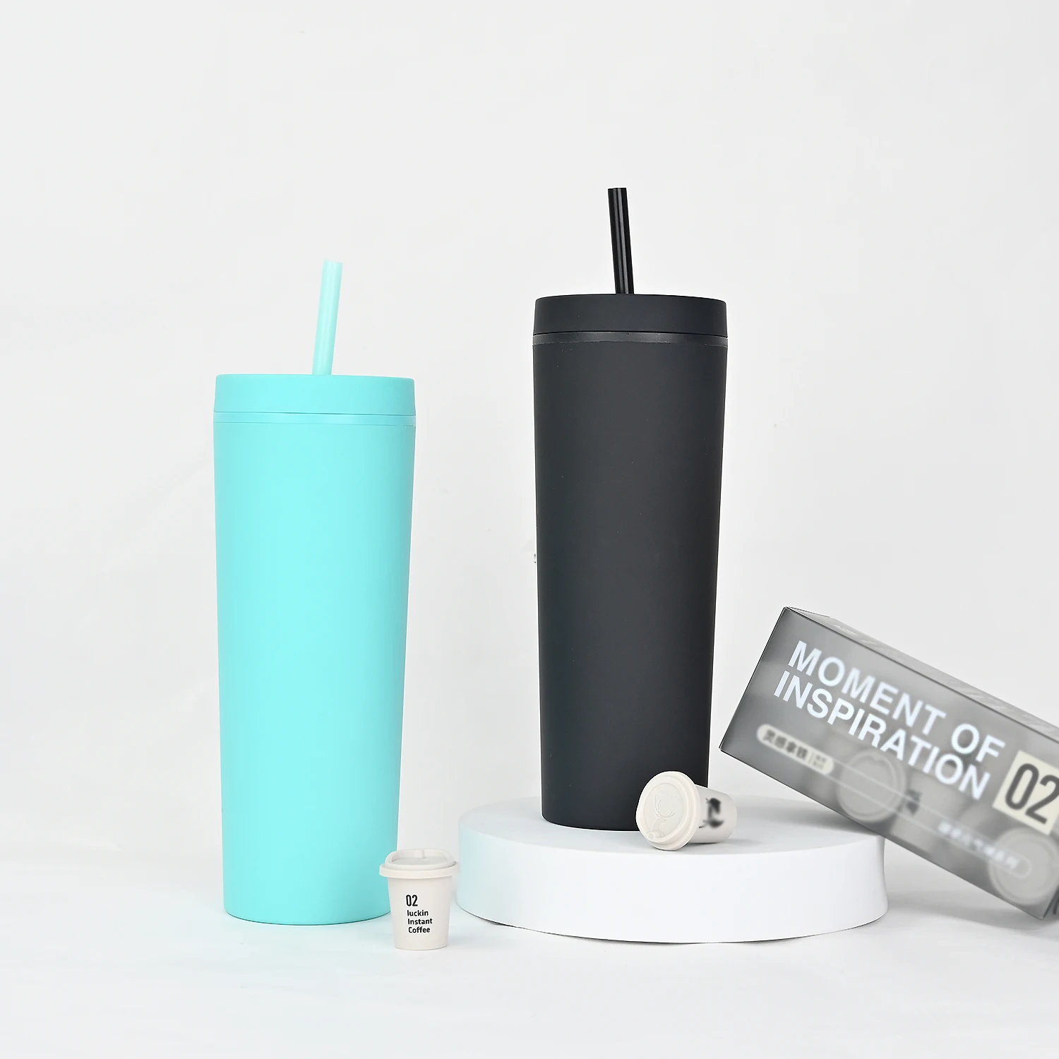 wholesale double walled stainless steel insulated weighted sippy cup with straw for camping drink bottle