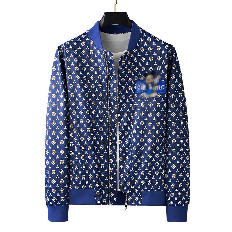 men tee casual jacket clothes autumn men long sleeve printing jumper jacket mens Fleece jacket