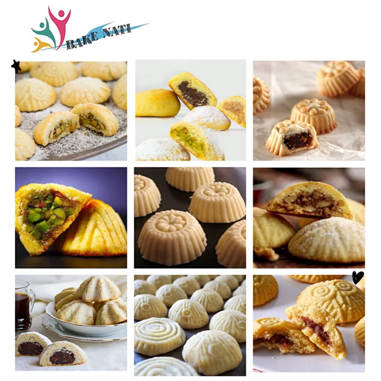 BNT-180 Desktop automatic small maamoul mooncake maker date filled mamoul cookies making encrusting machine