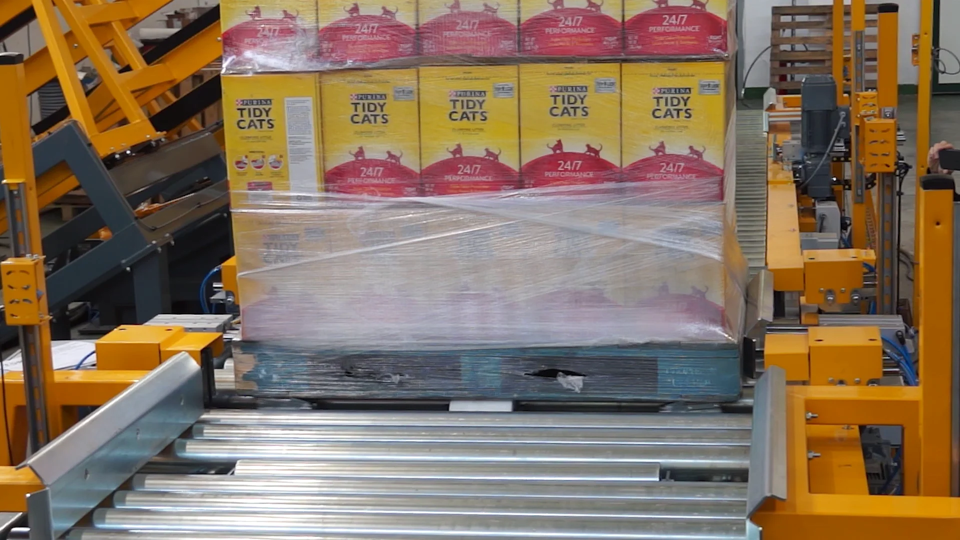 New Toppy Pallet changer optional Automatic Film Trimmer / Cutting station box for gib warehouses