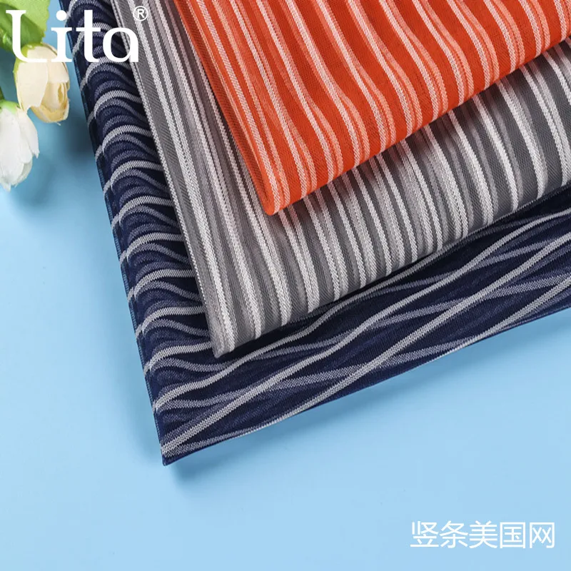 Nylon  polyester mesh with double color for  fashionable garments and dress