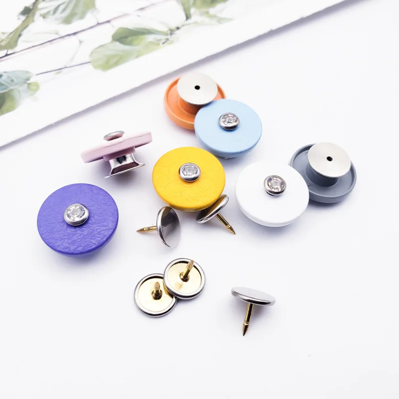 Women Removable Hoodies Pivot Button Side Crown Pin Bold Plastic Jeans Button