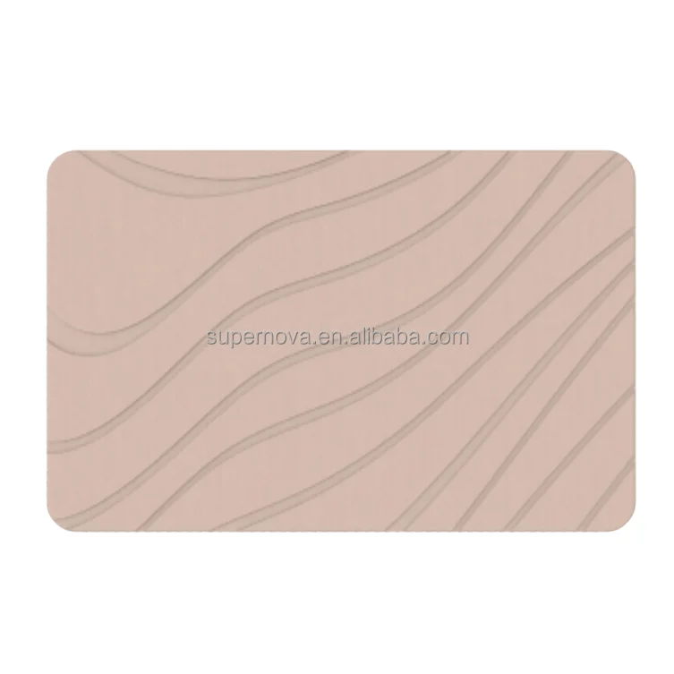 Water Absorption quick dry bath diatomite bathroom floor foot mat