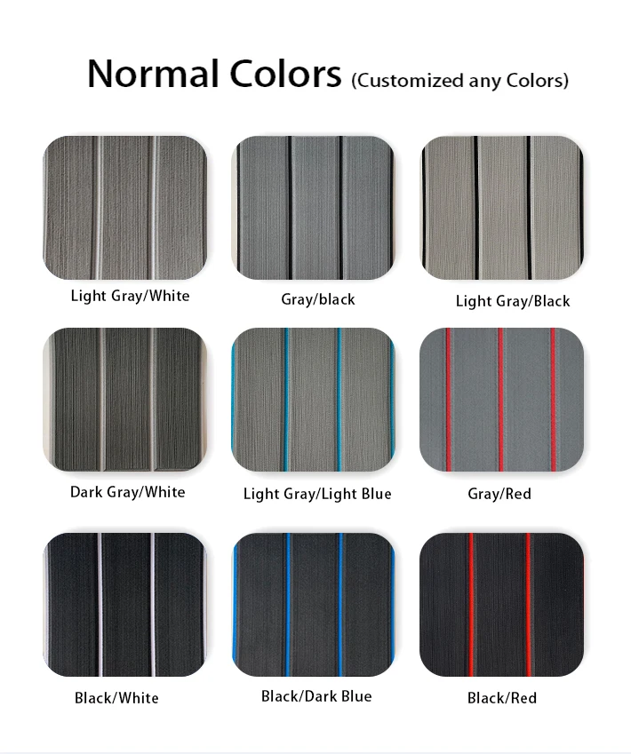 Custom Synthesis Decking Material EVA Foam Faux Teak Sheet Marine Boat Flooring