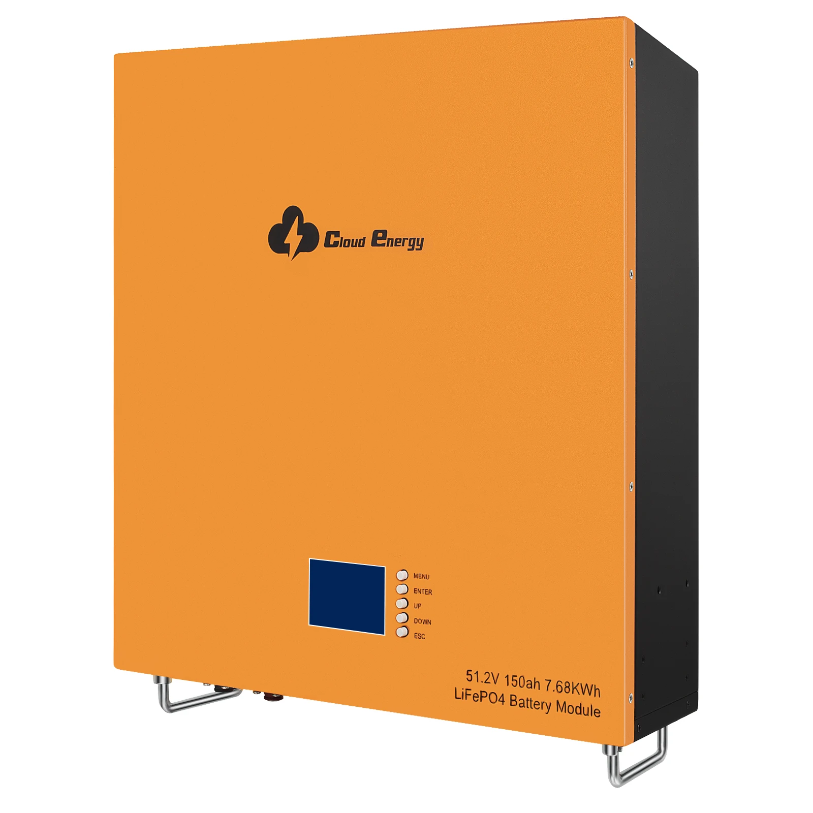 Wall-mounted Lifepo4 48V 150AH 7680KWH Battery Pack Powerwall 200AH 6000+ Deep Cycle BMS For Home Solar Panel Energy Storage
