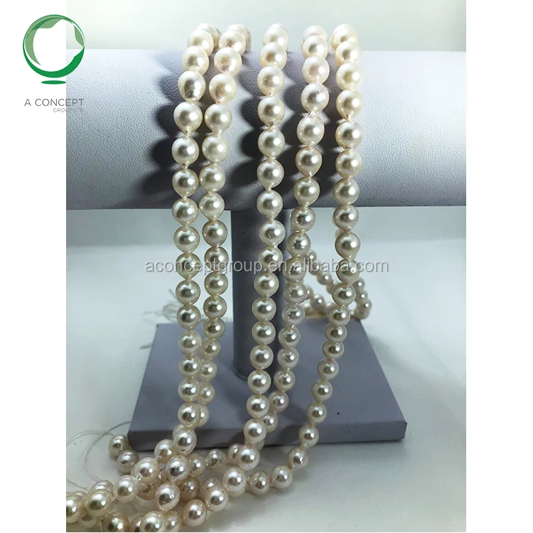 7.5-8MM Good Luster Nice Colour White Akoya Drop Shape Pearl