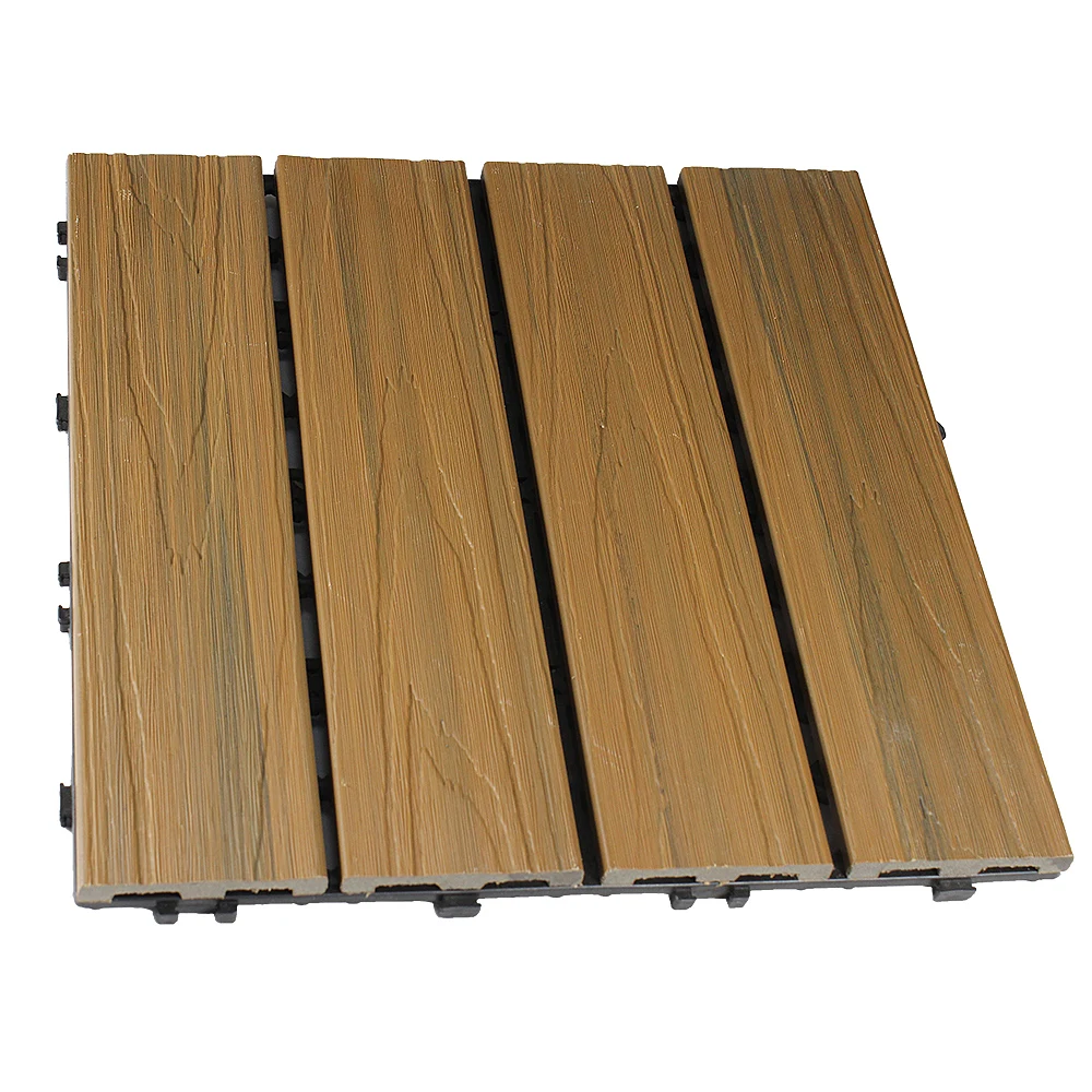 High quality interlocking outdoor deck tiles wpc terrace decking board