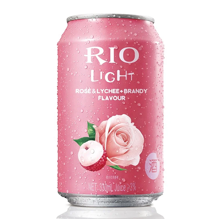 
Лучшие потребительские товары RIO консервированные розы, консервированный личи и консервированный коктейль с премиксом бренди, молодежное и популярное Фруктовое вино с низким содержанием алкоголя 