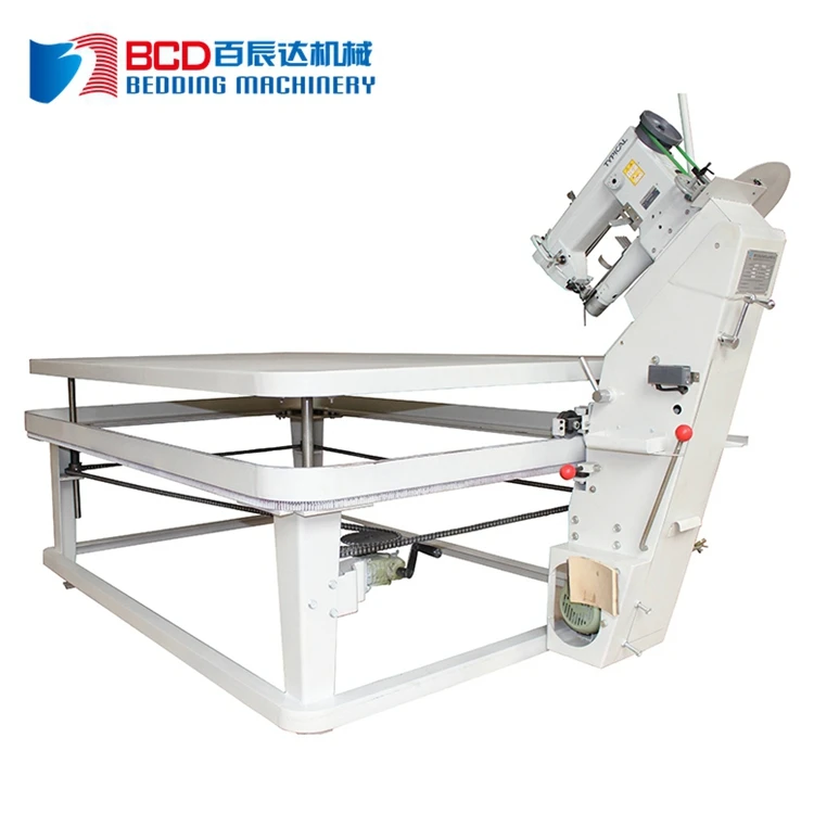 Аппарат для непрерывного шитья на цепочке матрас с лентой и поворотным