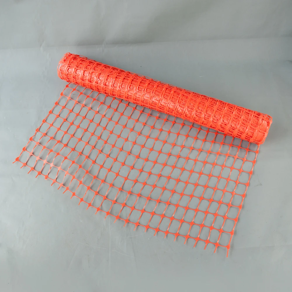 Safety Orange Tensile Plastic Mesh Barrier Warning Fence Netting For Construction