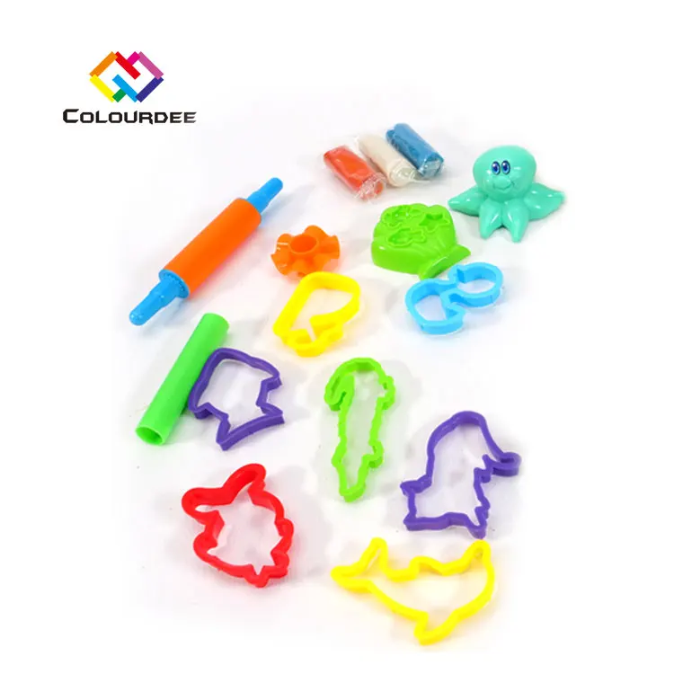 Amazon Hot selling OEM ODM Play Dough Factory Play Toys Modeling Clay Air Dry Clay Slime Non-Toxic Ocean set sea park