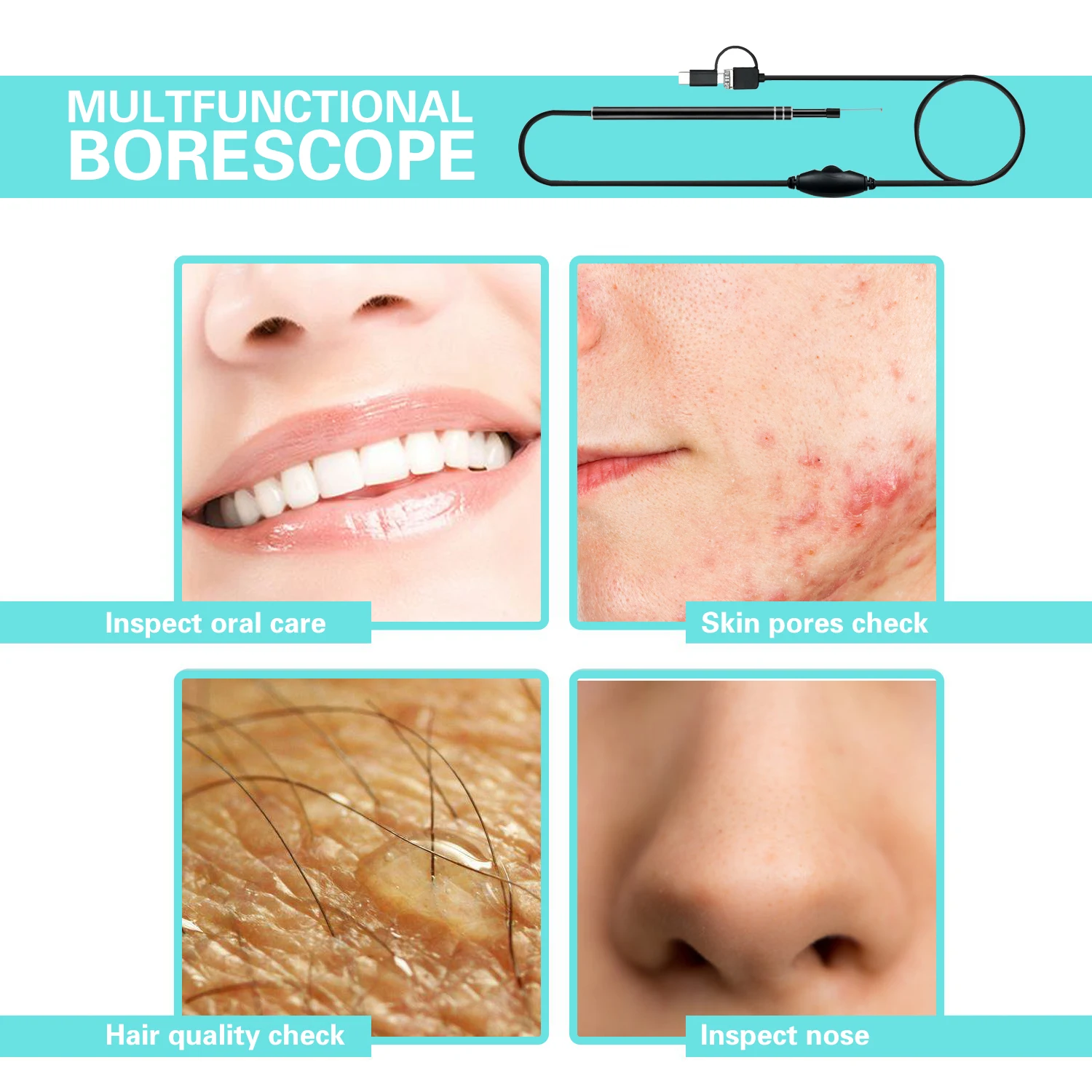 Professional custom 0.3 MP 3 in one ear cleaner electric ear wax remover cleaner