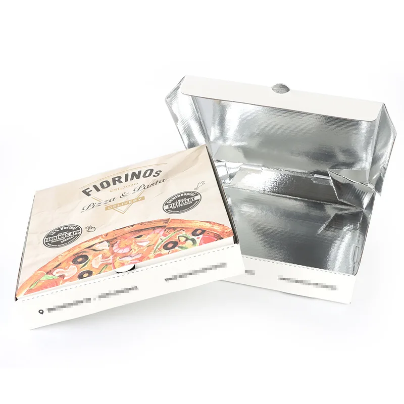 wholesale kraft paper Insulation pizza box disposable fast food packaging custom printed pizza boxes carton