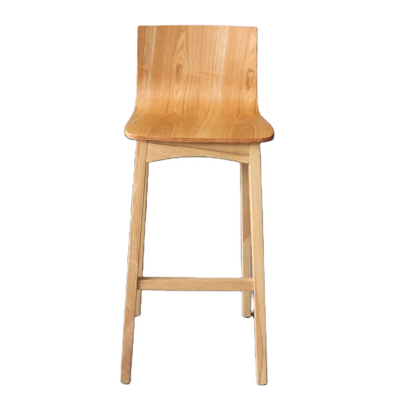 Барный стул в скандинавском стиле, дизайнерский высокий стул для западного ресторана, барный стул