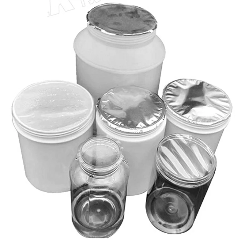 Fully Automatic 4 Heads Plastic Round Bottle Aluminium Roll Film Foil Lid Sealing Machine