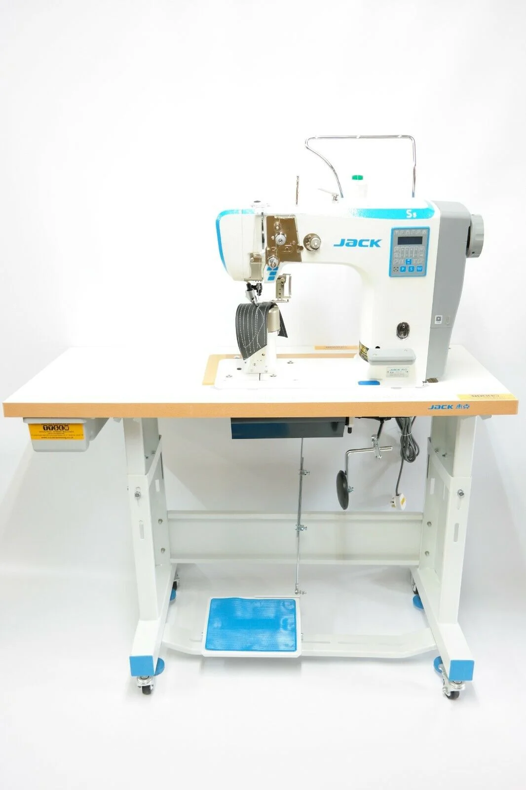 Brand New Jack S5 Post Bed Roller Wheel Feed Automatic Industrial Sewing Machine