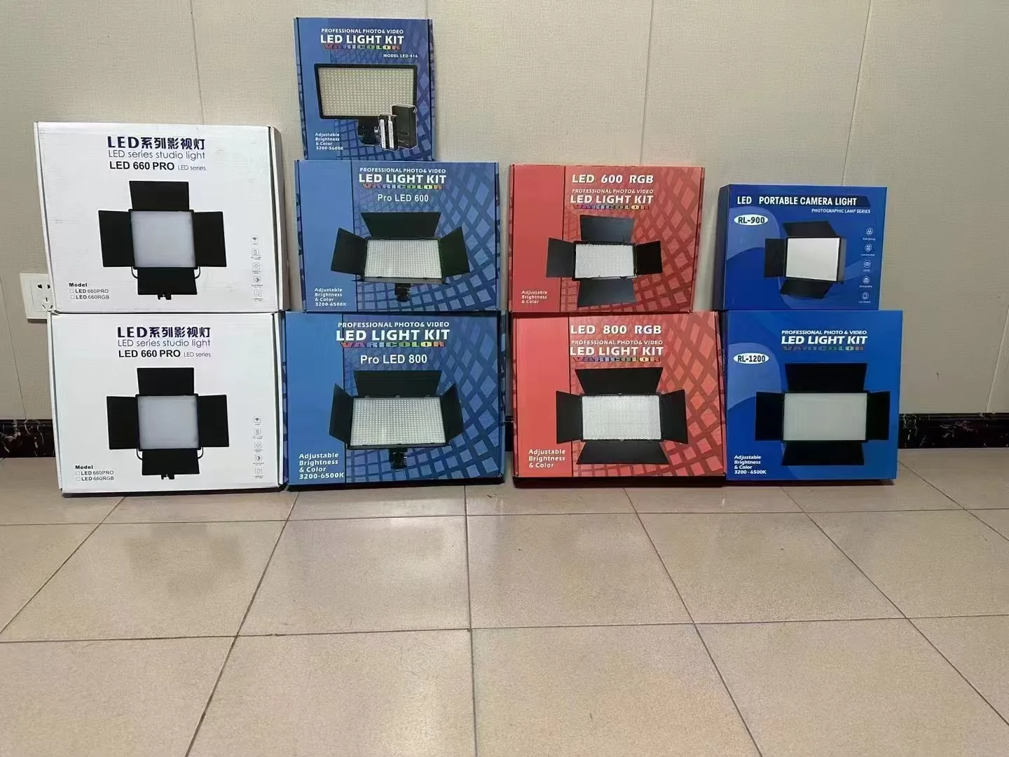 660 Pro Led Light Photo Video Light With Tripod Recording Panel Lamp For Tiktok Youbute Live Video Photography Lighting