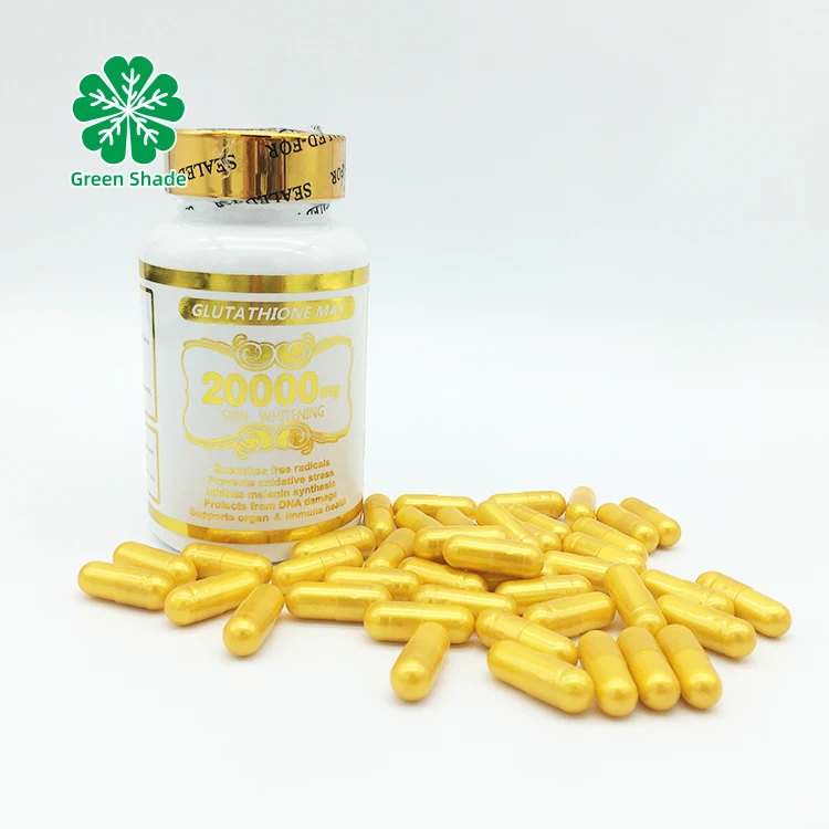Customize Your Logo High Purity Glutathione Powder Collagen Pills 20000mg L-glutathione Skin Whitening Capsule