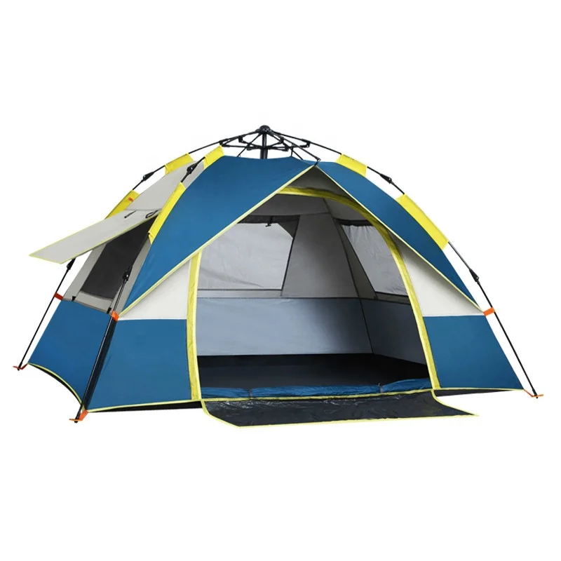 200*147*126cm 4 Season Double-layer Polyester Waterproof Family Outdoor Portable Automatic Pop-up Pup Tent Camping