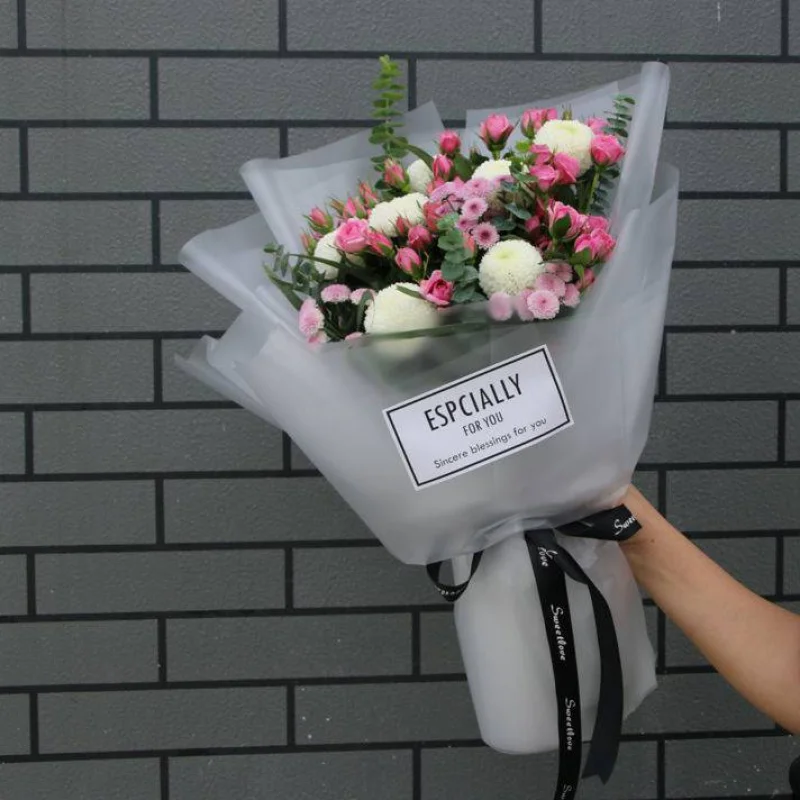 
Yiwu factory Flower Wrapping Matte Paper Flower Shop Bouquet Floral Wrapping Handmade Flower Wrapping Material 