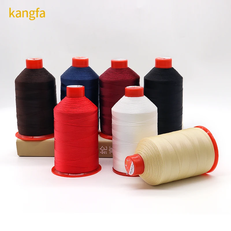 Linha de costura Ticket 40/3 Factory Price B69 High Tenacity Nylon Bonded Thread 3000M Tex70 Nylbond thread #40